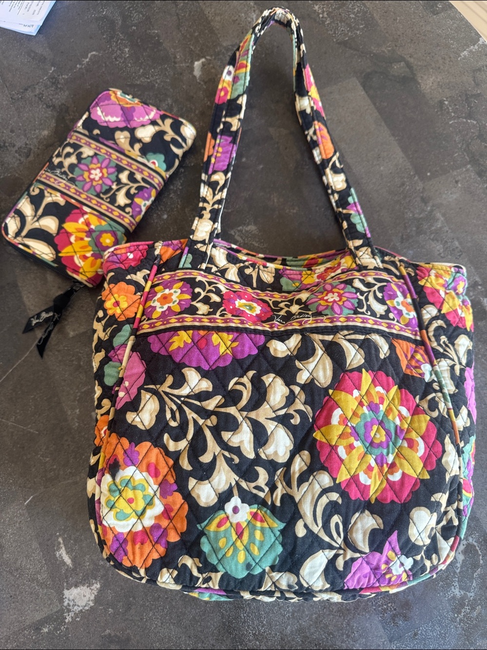 Retired Suzani wallet and bag